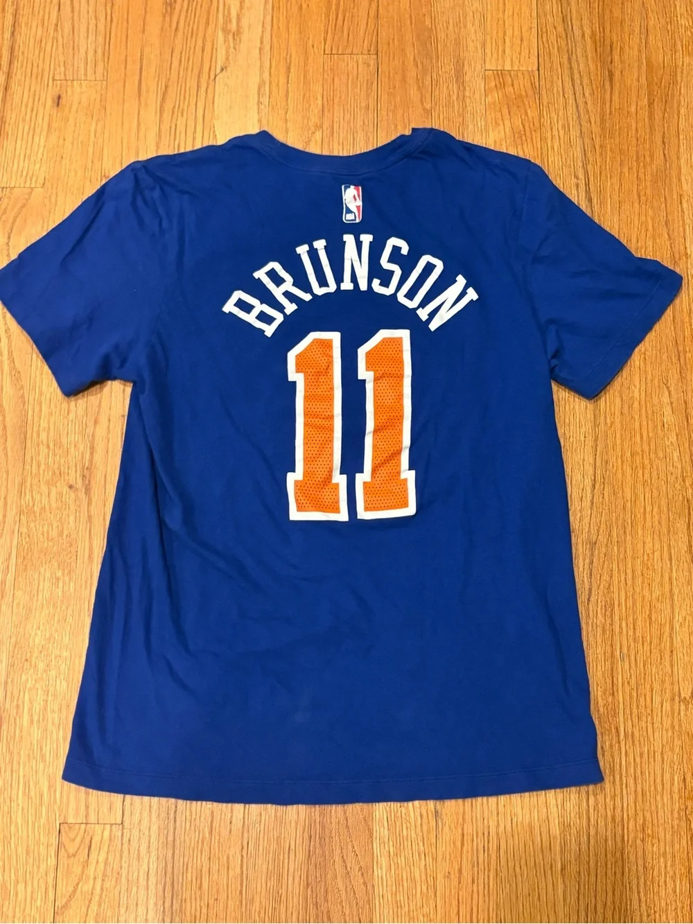 The Nike Tee New York Knicks #11 Jalen Brunson Size Adult Small